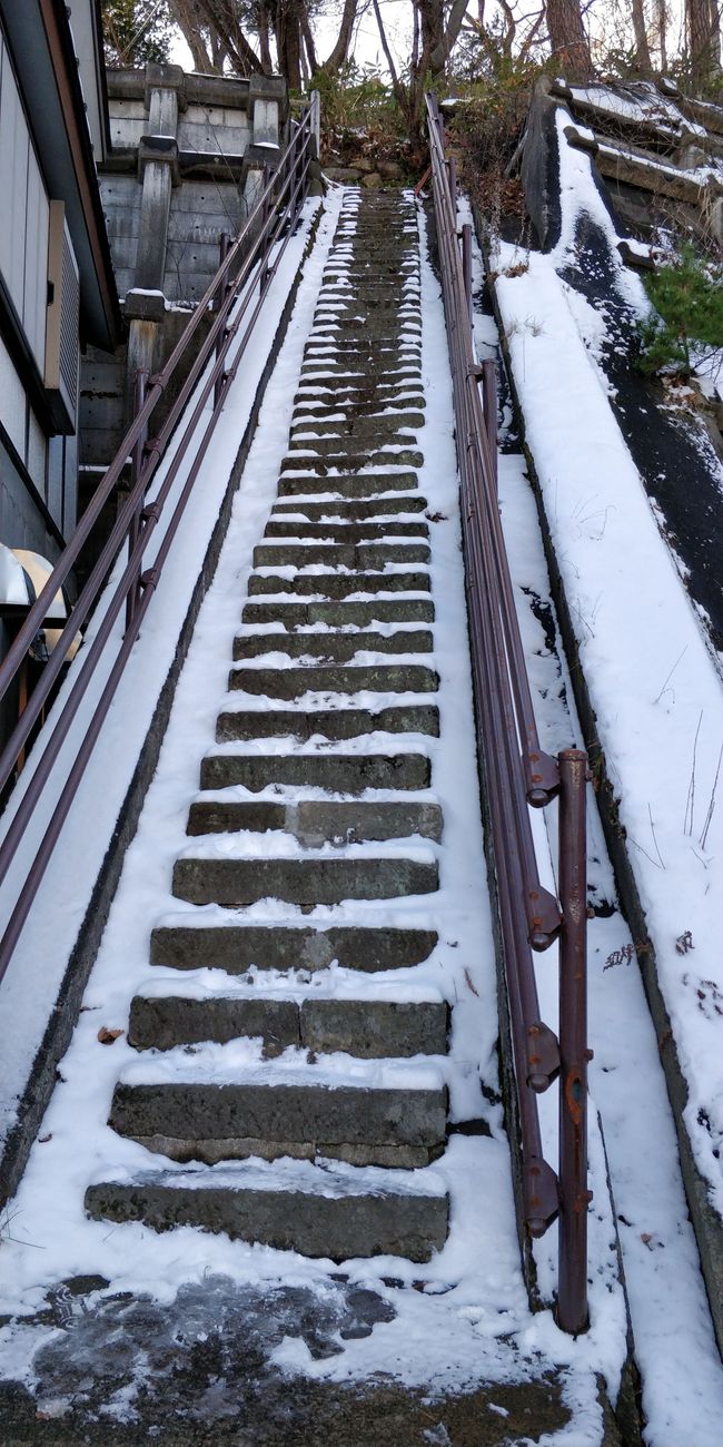 西の河原公園路上的雪